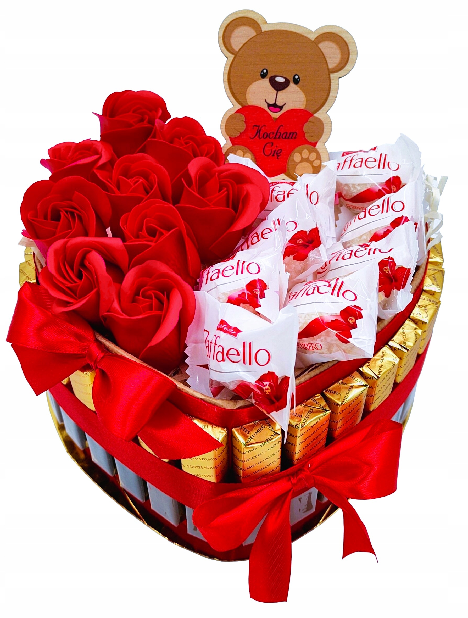 Tort Merci Kosz Prezentowy Zestaw Słodyczy na Urodziny dla Niej 50