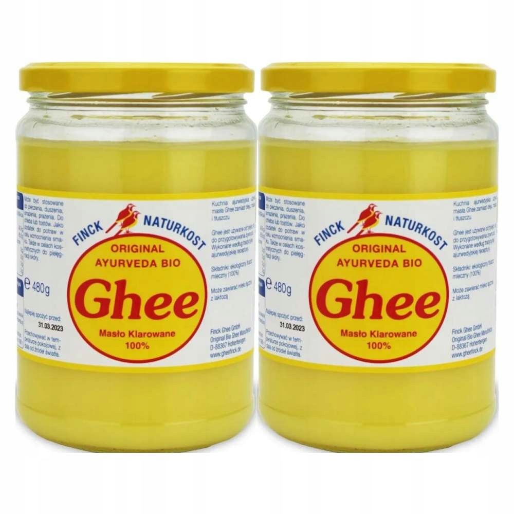 2 x Masło Klarowane Ghee Bio 480 g Finck Naturkost