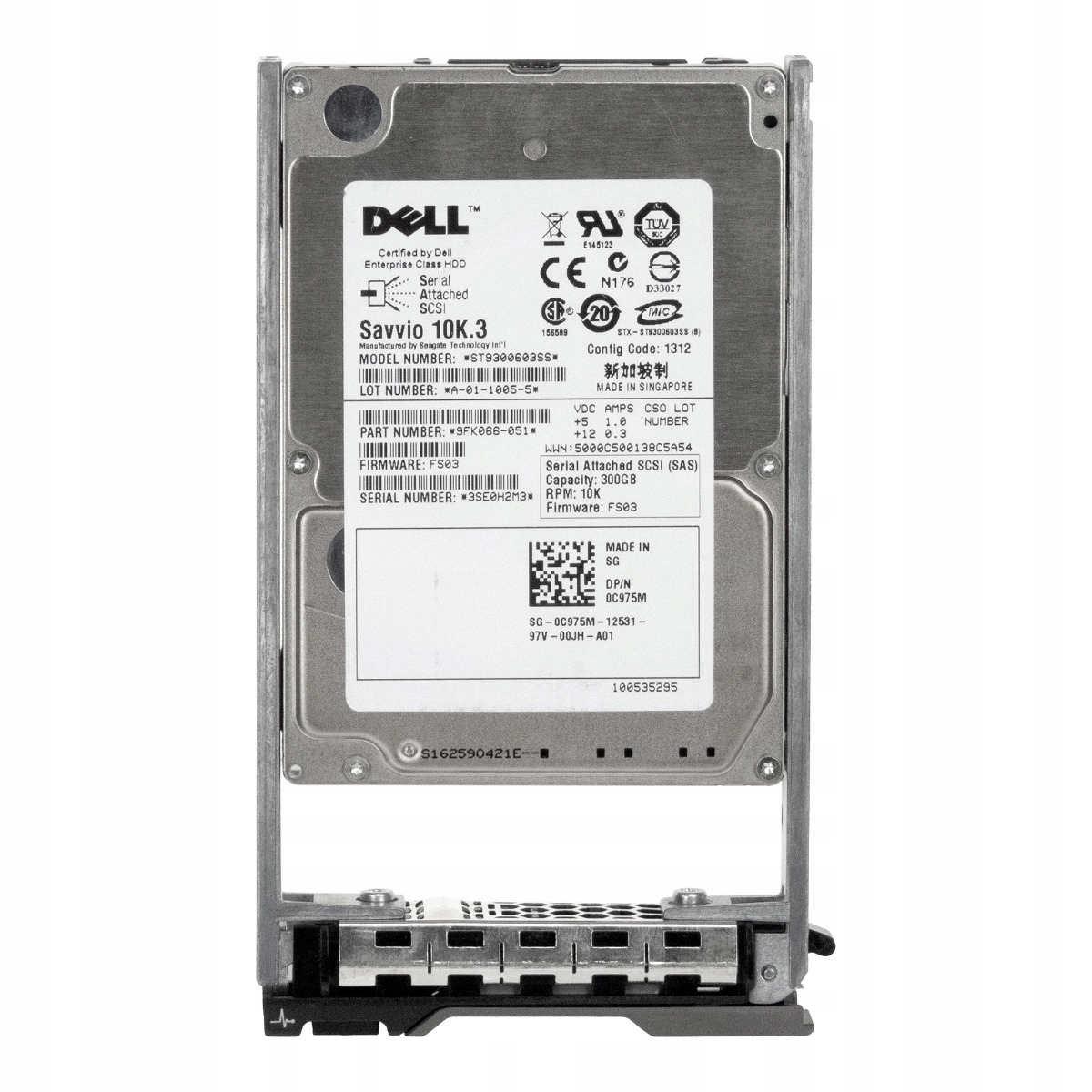 Dell 0C975M 300GB 10K 16MB SAS-2 2.5" ST9300603SS