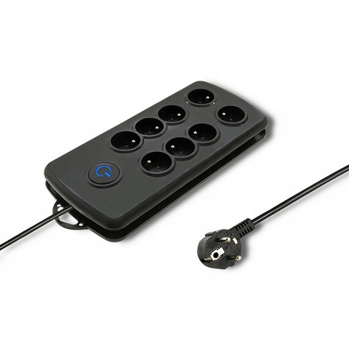 

Listwa Zasilająca Qoltec 8 Gniazd 2,5 M Czarna