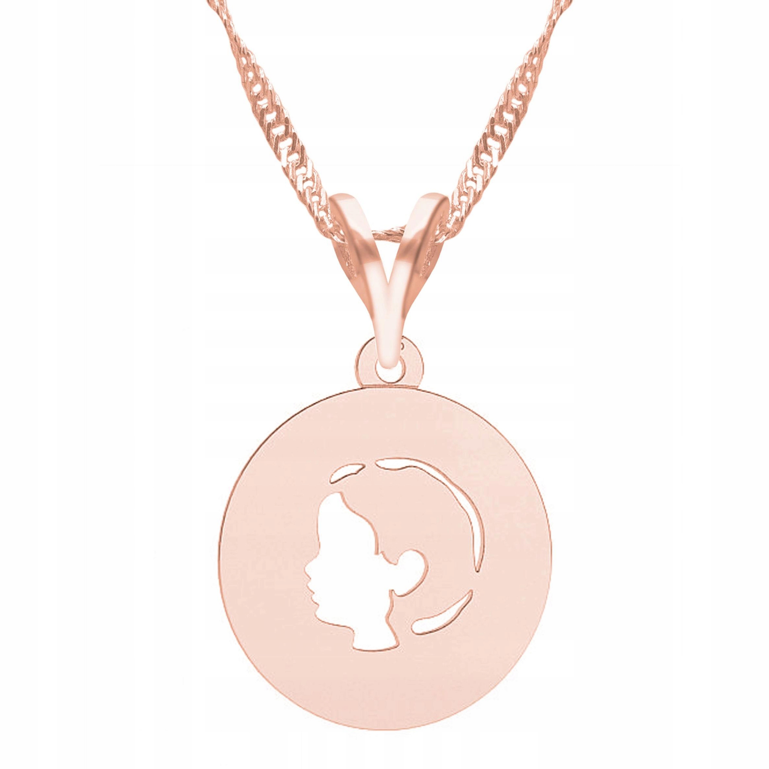 Náhrdelník Pozlacený Chlapec Postava Dítě Syn Rodina Stříbro 925