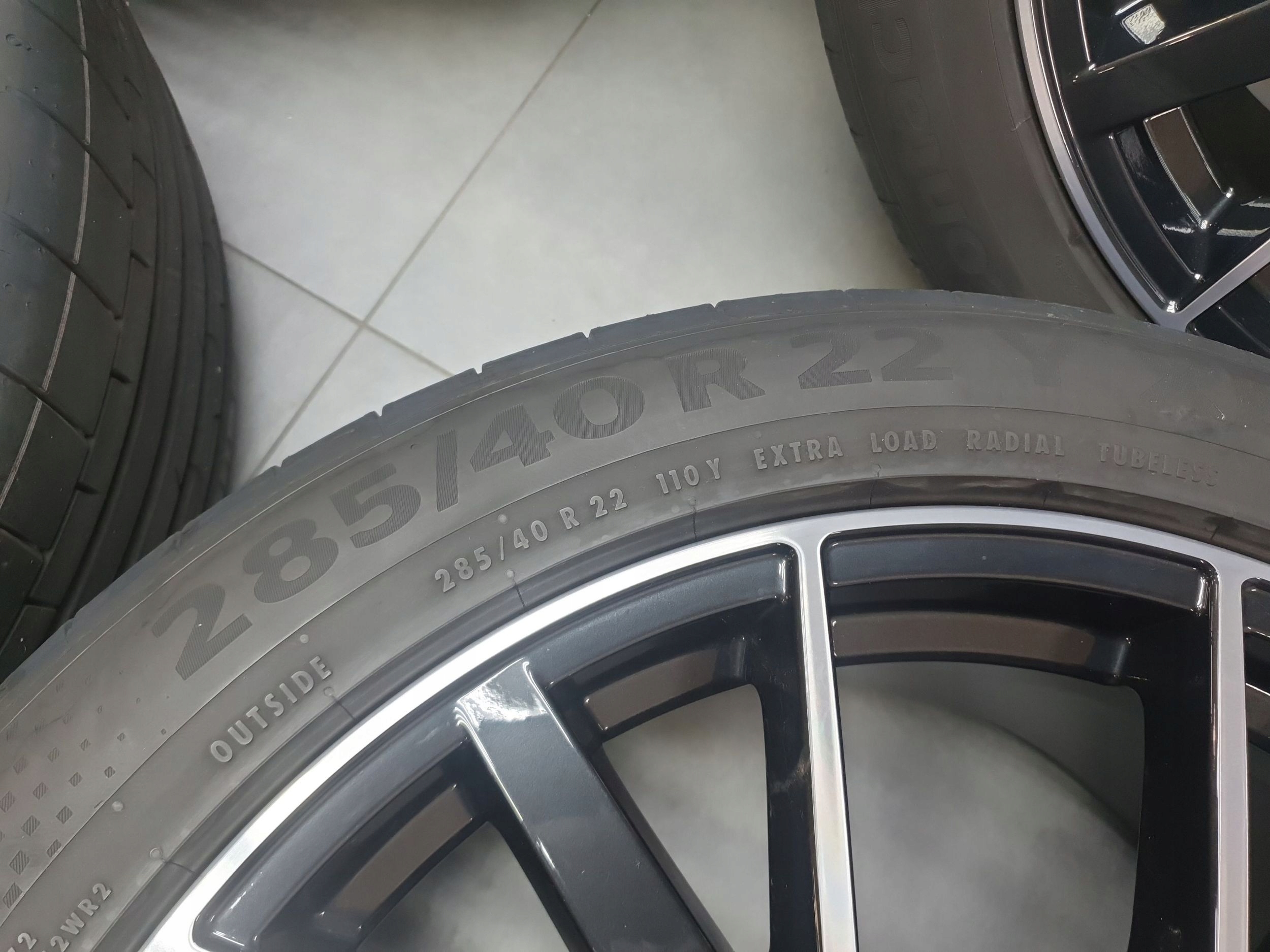 Audi Q8 wheels disc 22" 285/40 continental 4M8601025Q et21