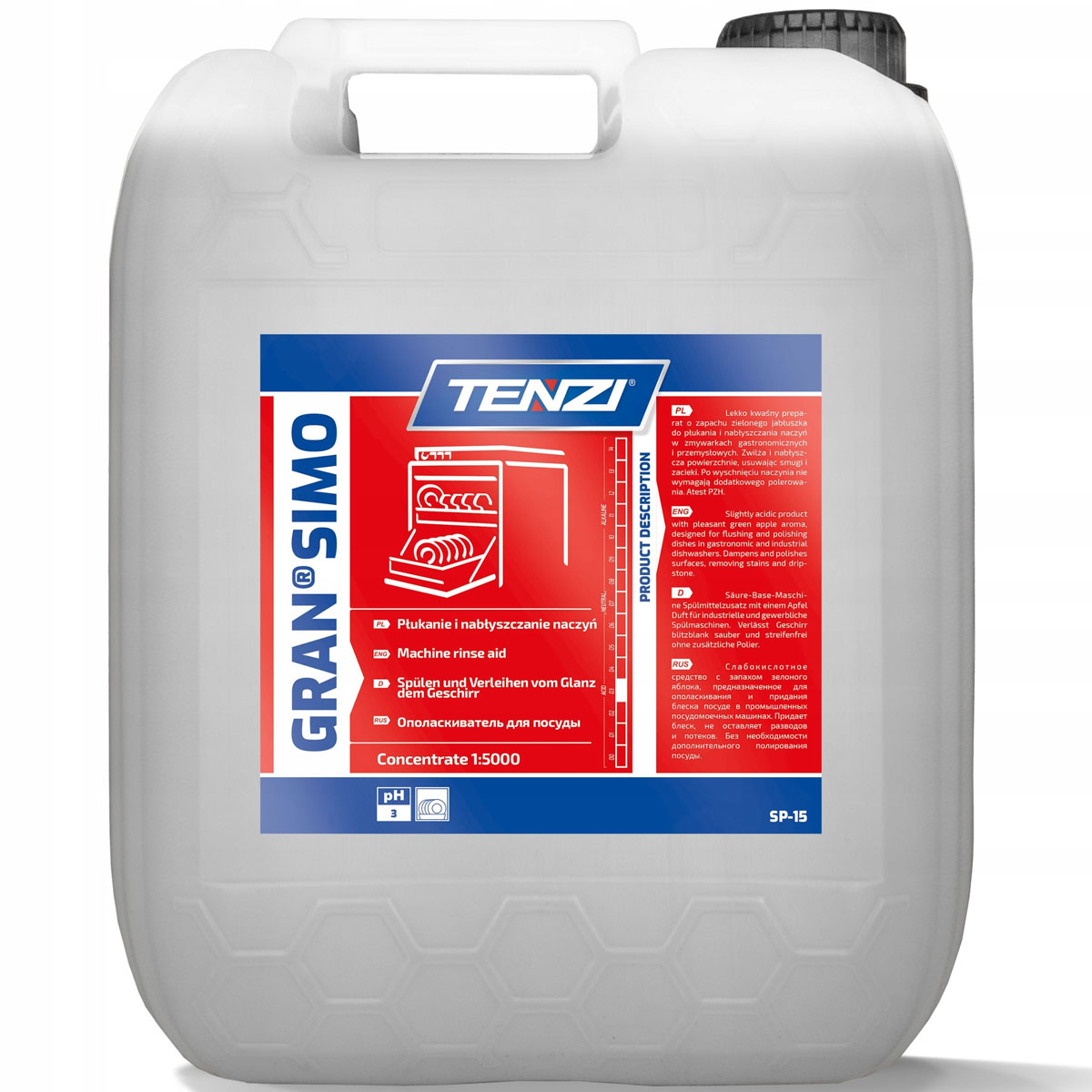 TENZI GRAN SIMO Mosogatógép öblítőszer 5L