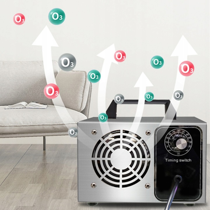 MOCNY OZONATOR ŻYWNOŚCI SAMOCHODOWY DOMOWY POWIETRZA WYDAJNY I SZYBKI EAN (GTIN) 02321813