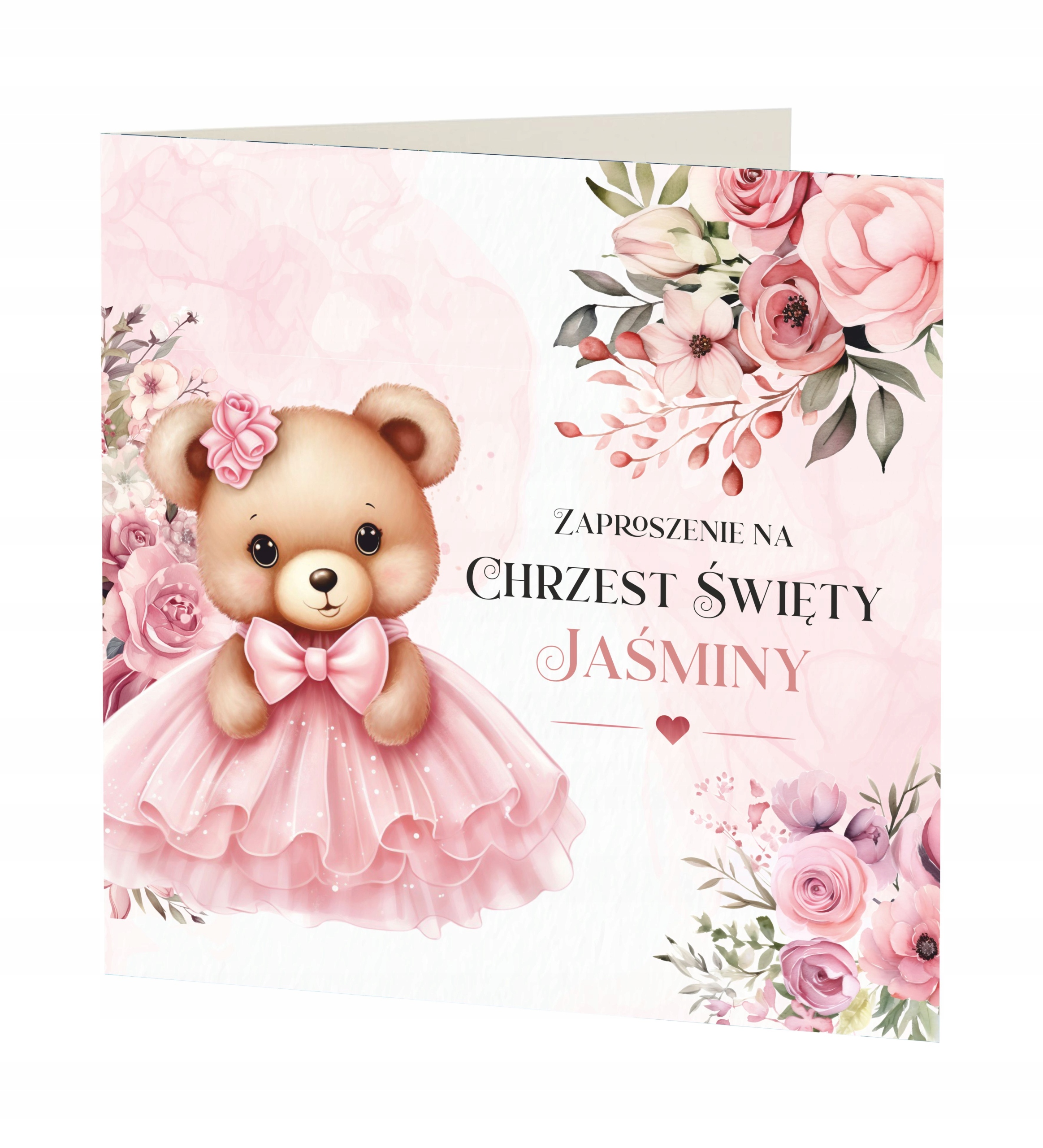 ZAPROSZENIE NA CHRZEST ŚWIĘTY + KOPERTA + IMIĘ DZIECKA + EKSPRES + JAKOŚĆ Marka inna