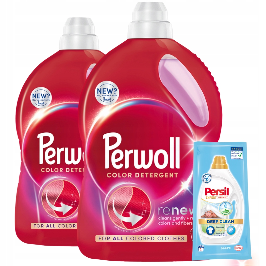 Levně Perwoll Renew Color Tekutý prací prostředek na barevné prádlo 6 l 120 praní Dárek