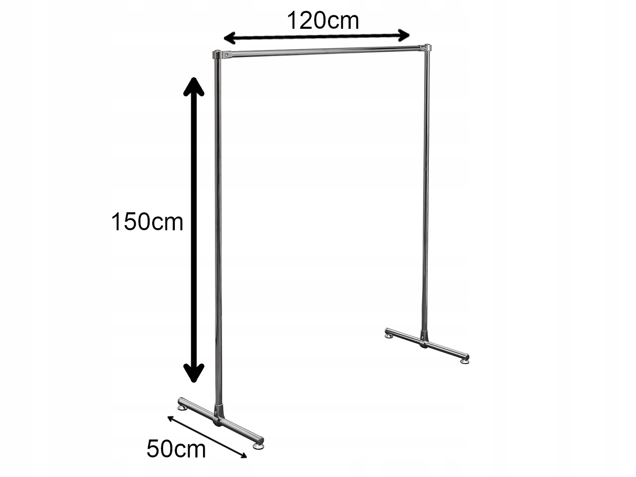 STOJAK 1,2x1,5m WIESZAKI STOJAKI SKLEPOWE c1 Marka Best-line