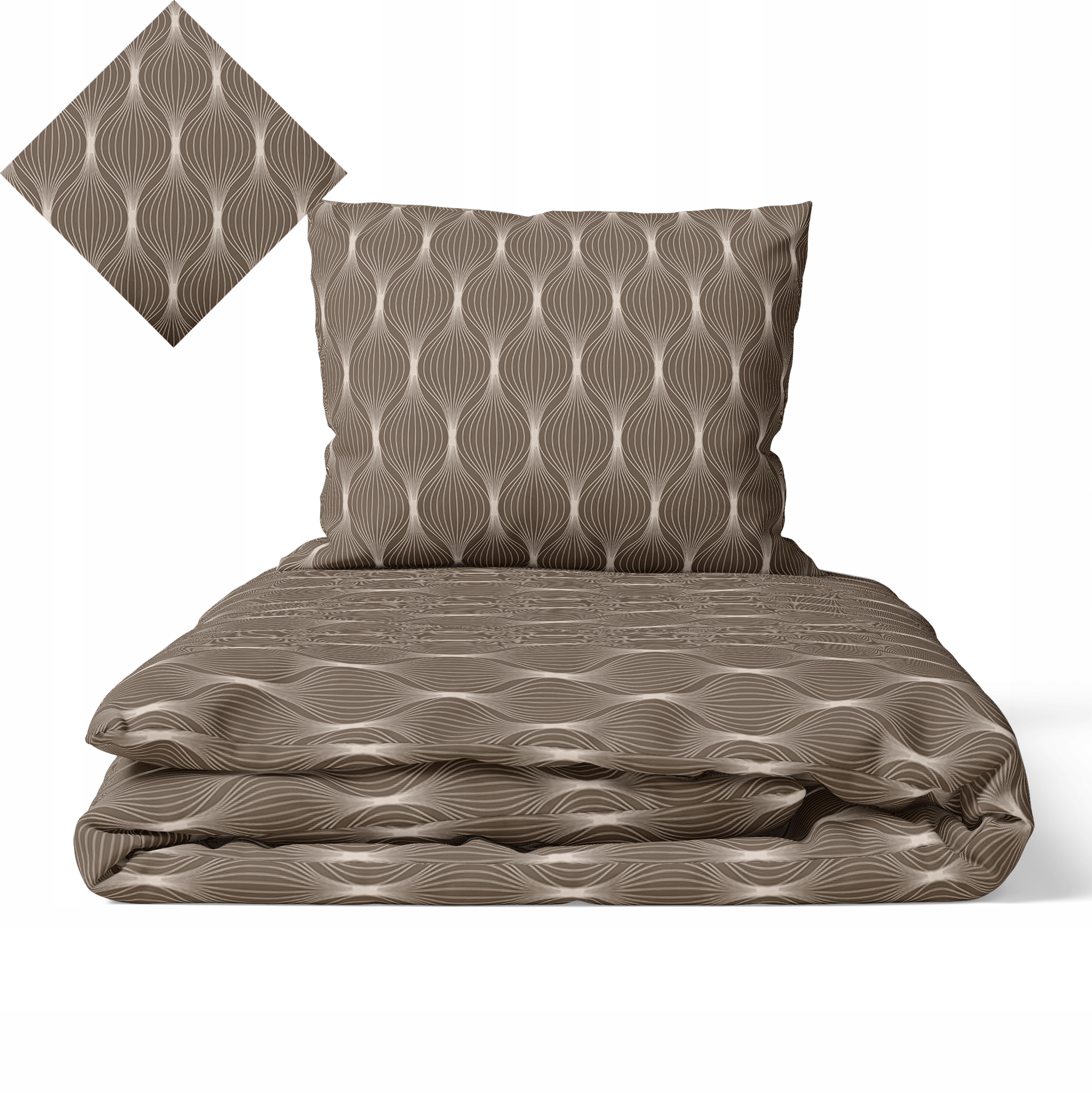 Povlečení 140x200 cm, 70x80 cm, 140 g/m2, bavlna 100% Mario čokoláda