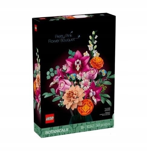 Lego Stavebnice Botanicals 10342 Krásná kytice růžových květů