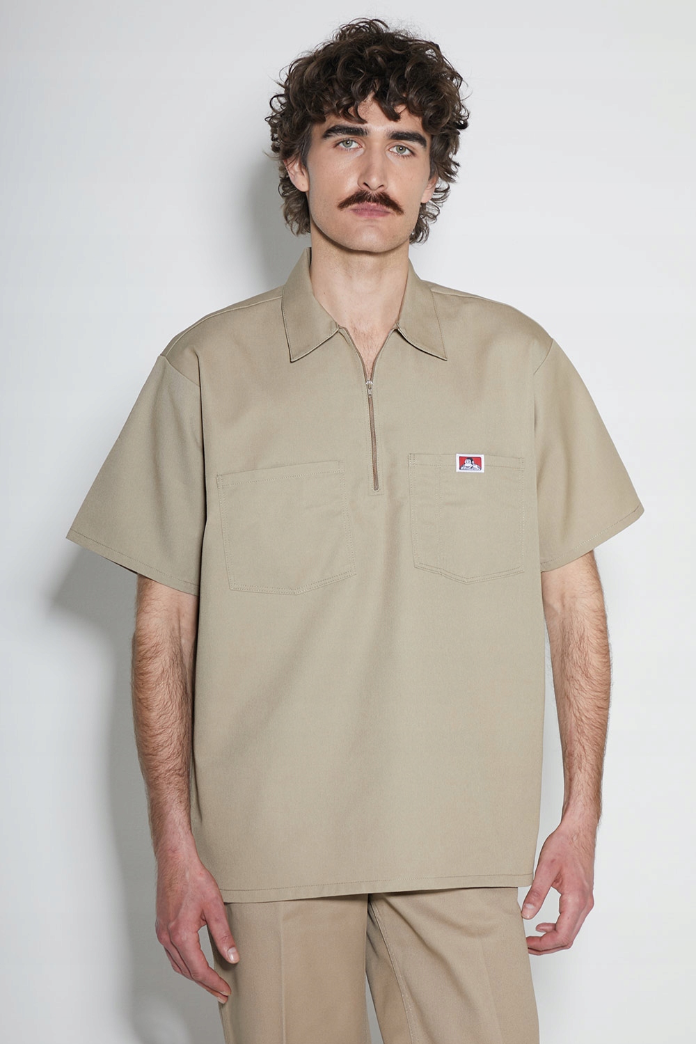 Košile Ben Davis Solid 1/2 Zip