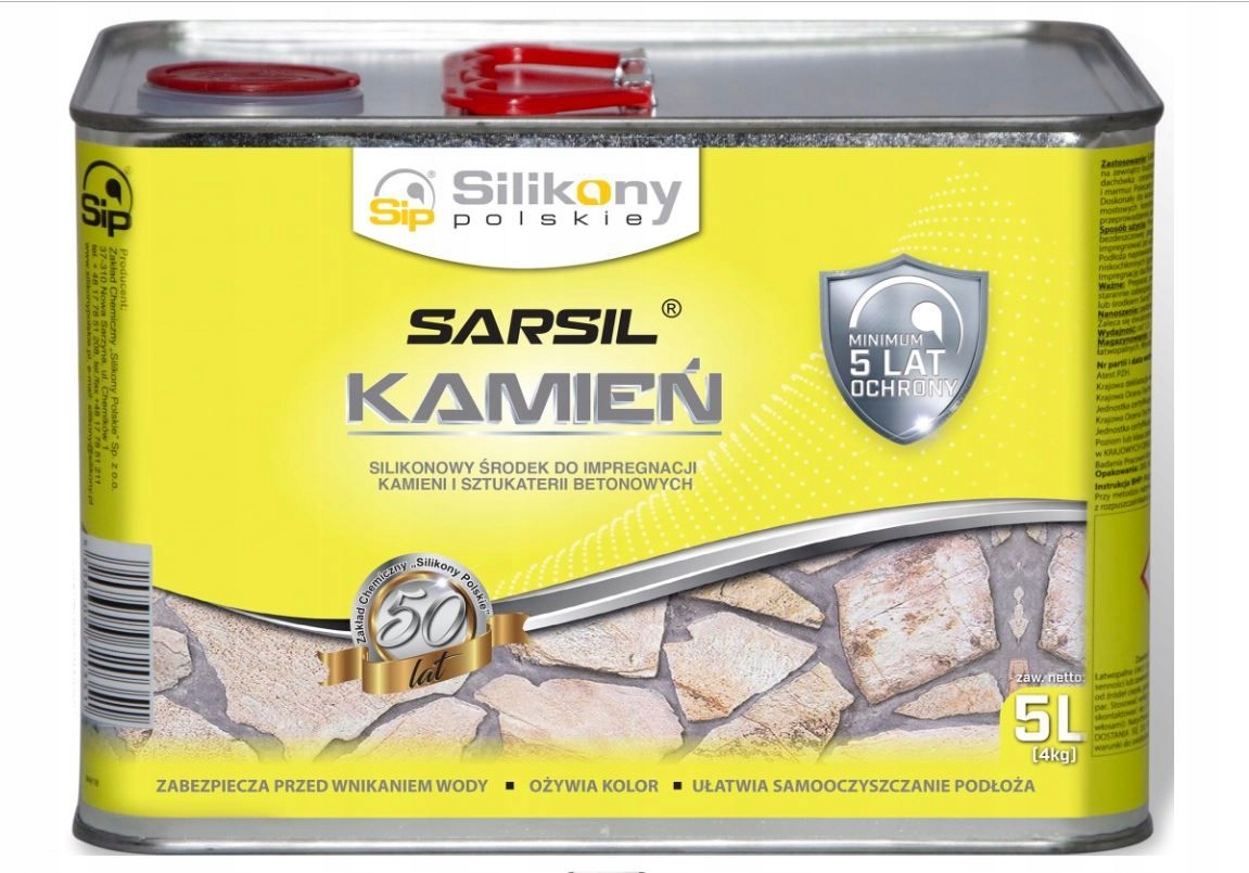 IMPREGNAT DO KAMIENIA SARSIL KAMIEŃ 4,0 KG