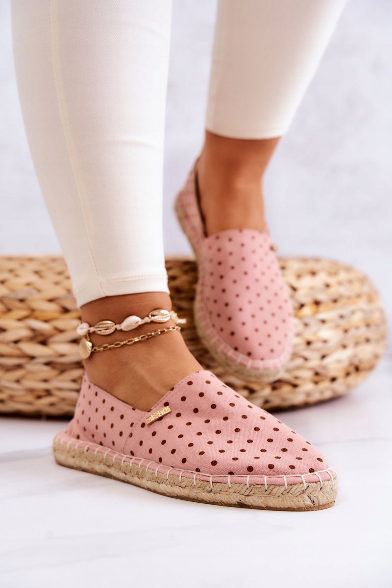 ESPADRYLE W GROSZKI BIG STAR JJ274869 RÓŻOWE 38 Płeć kobieta