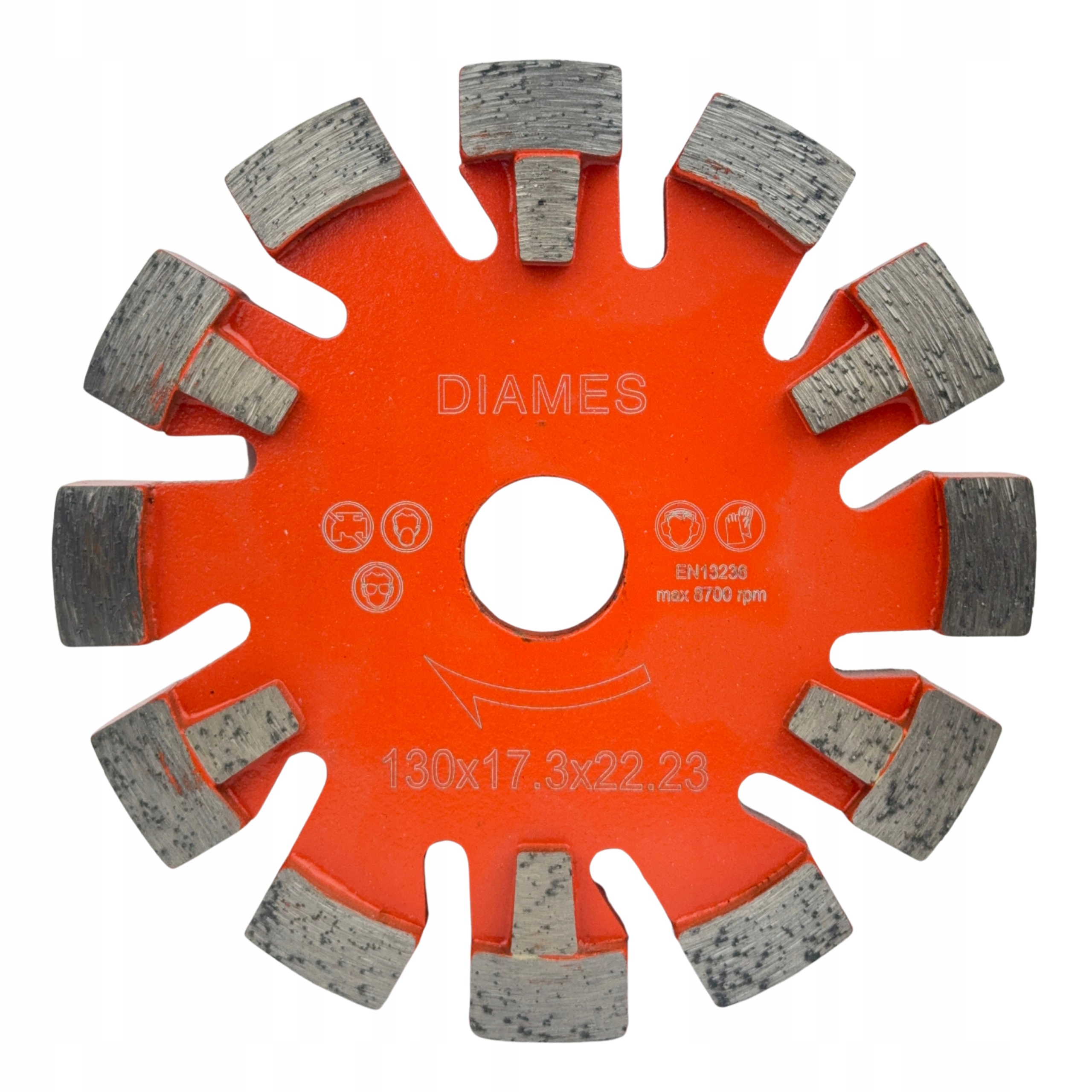Diames Frez Diament Rowki Pod Podłogówka Beton Twardy 130 X 17 X 22,23 MM