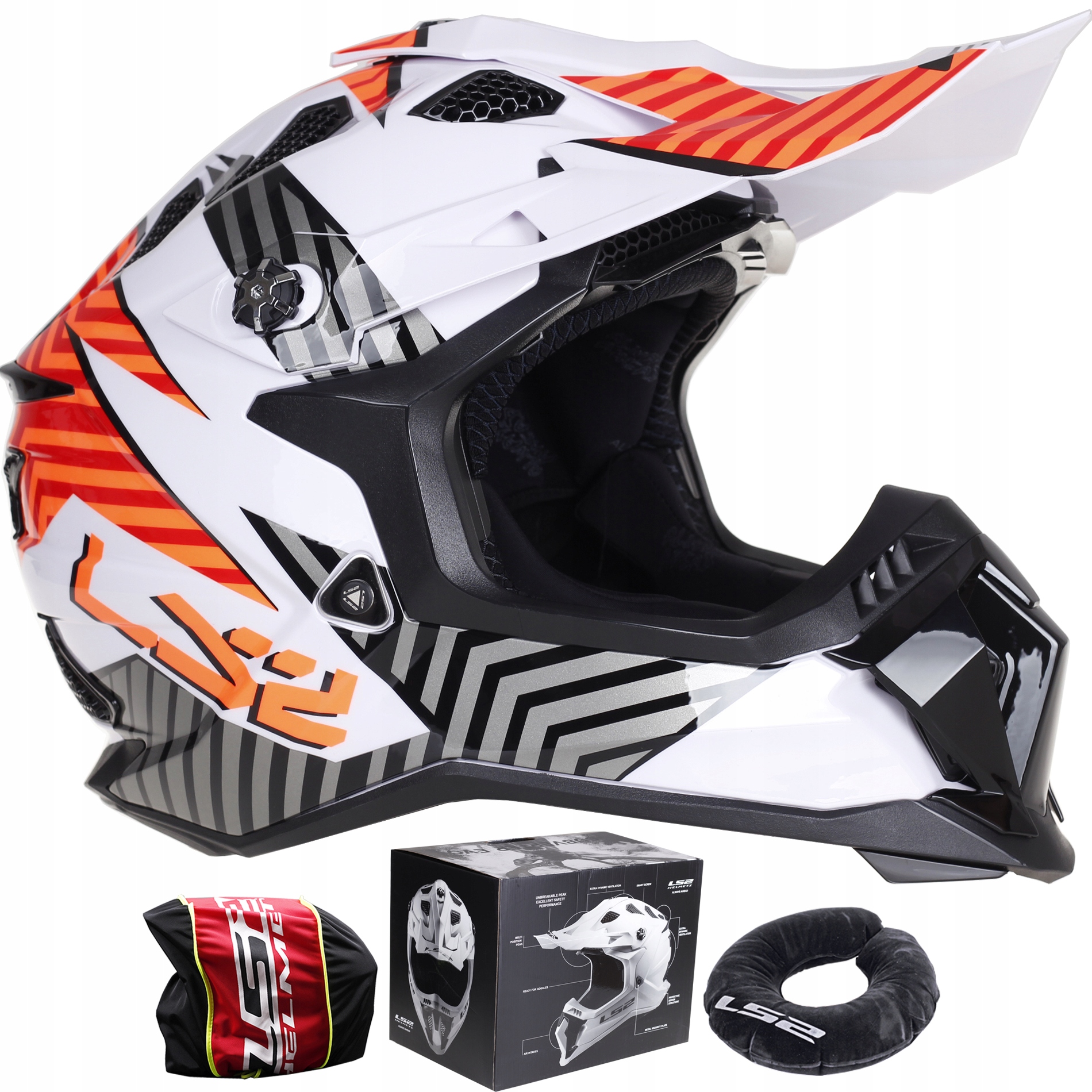 

LS2 MX700 Subverter Evo astro orange Kask Cross