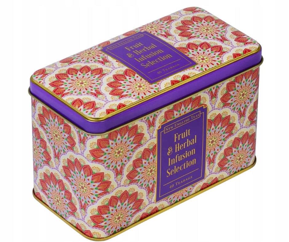 Levně Ovocný a bylinný Čaj s výběrem 80g/40 sáčků New English Teas