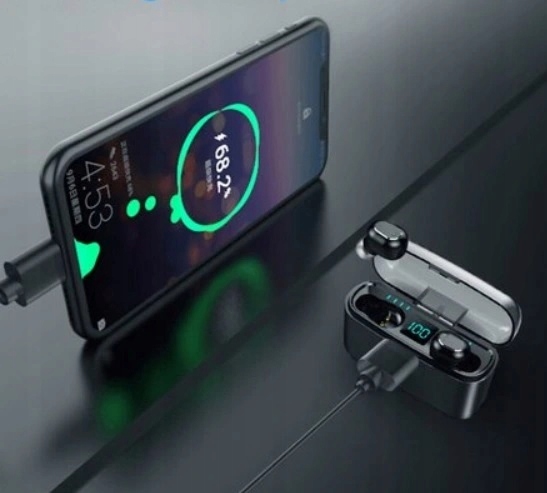 SŁUCHAWKI BEZPRZEWODOWE BLUETOOTH DOUSZNE SPORTOWE M8W Model F9 BEZPRZEWODOWE SŁUCHAWKI BLUETOOTH 5.1