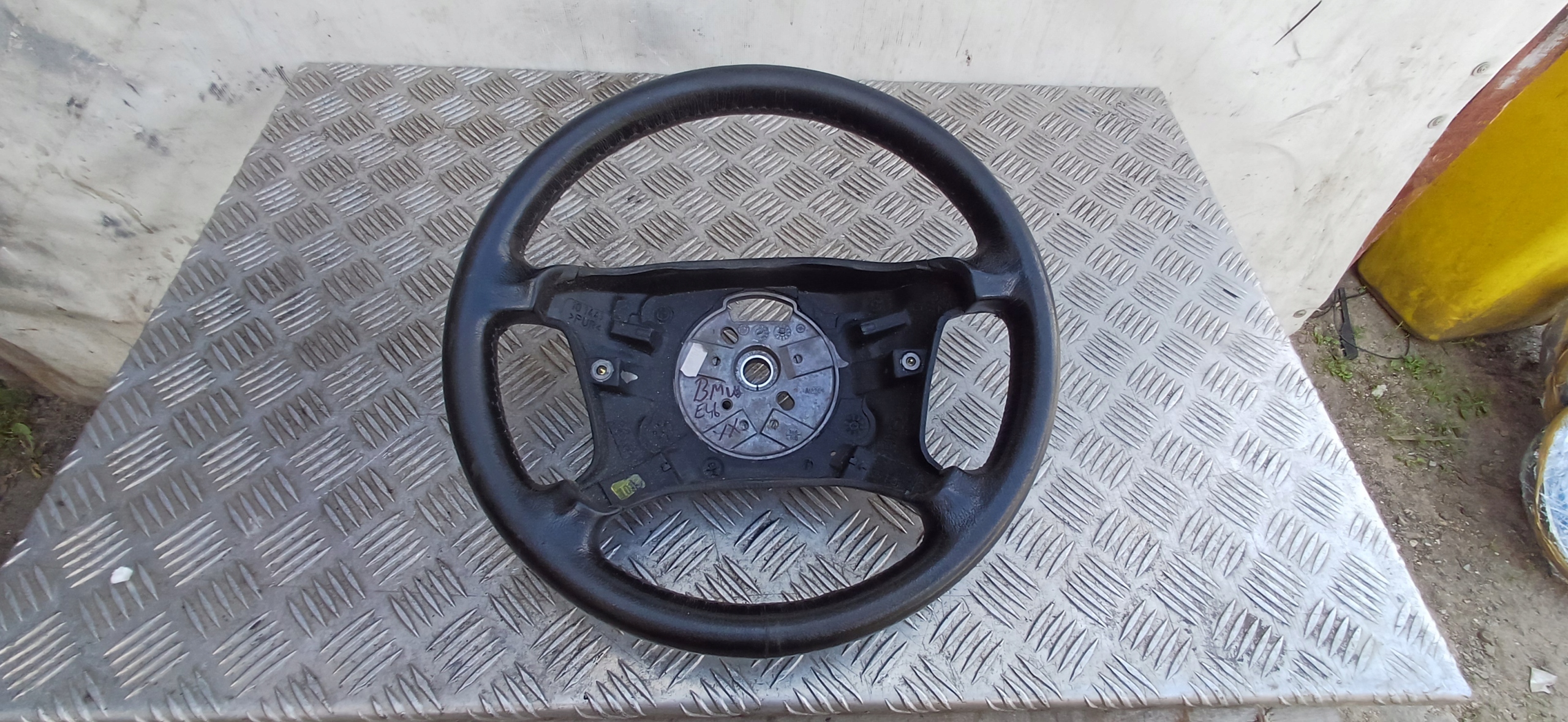 BMW E46 lenkrad SKORZANA Leder 6753947