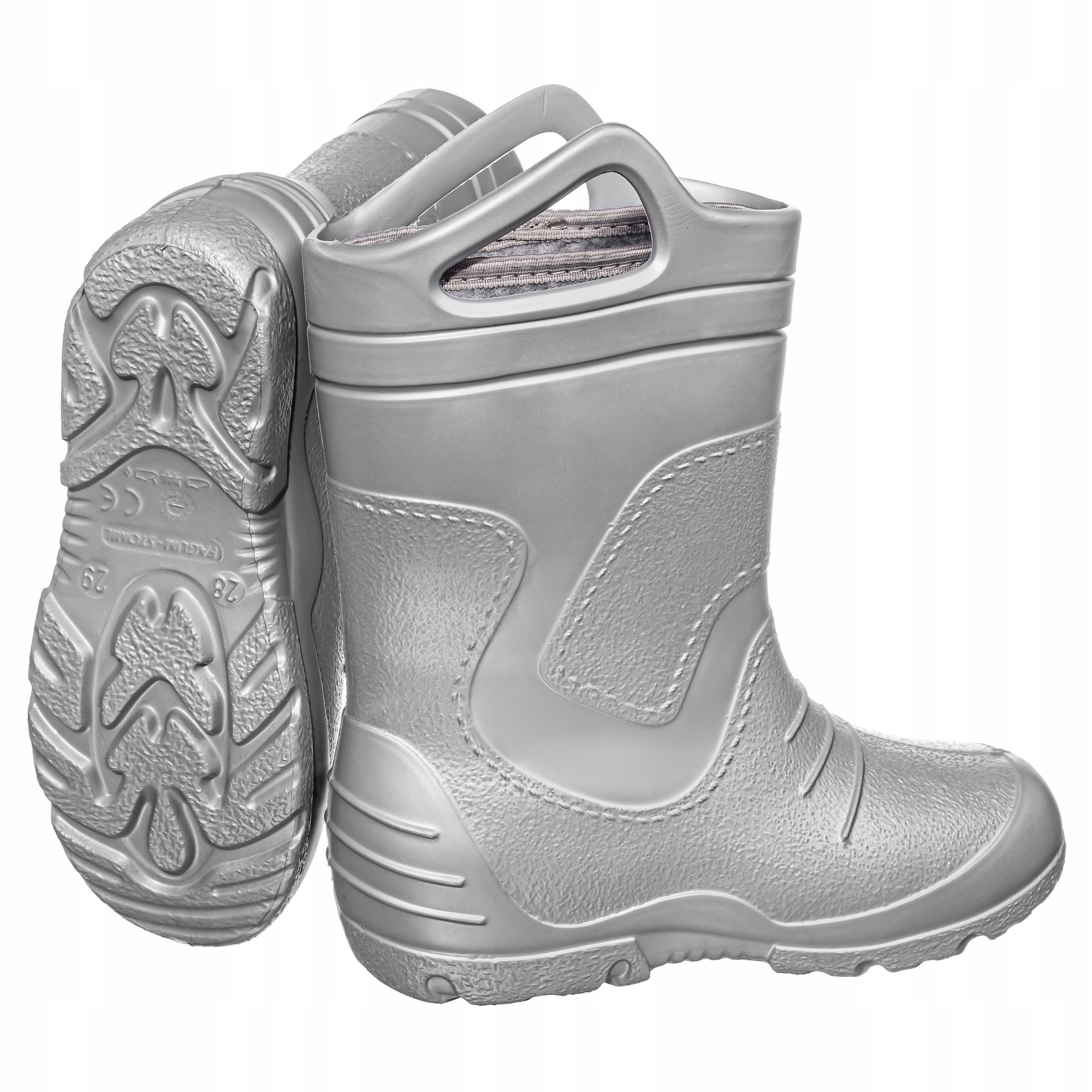 

Lekkie Kalosze dziecięce piankowe 51051 srebrne 21