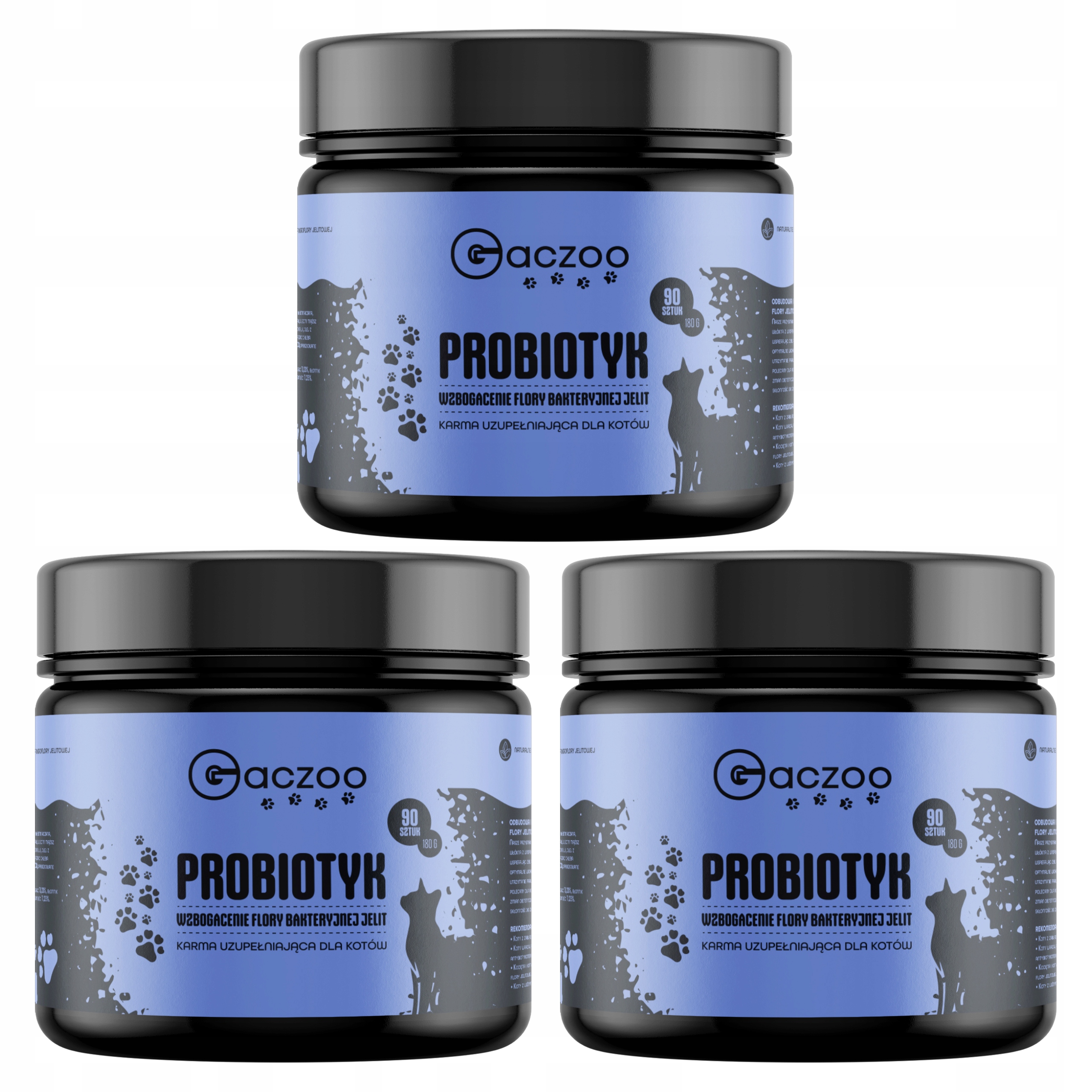Levně Doplněk pro kočky Gaczoo Probiotikum 270 ks 3 x 180 g zdravá lahůdka