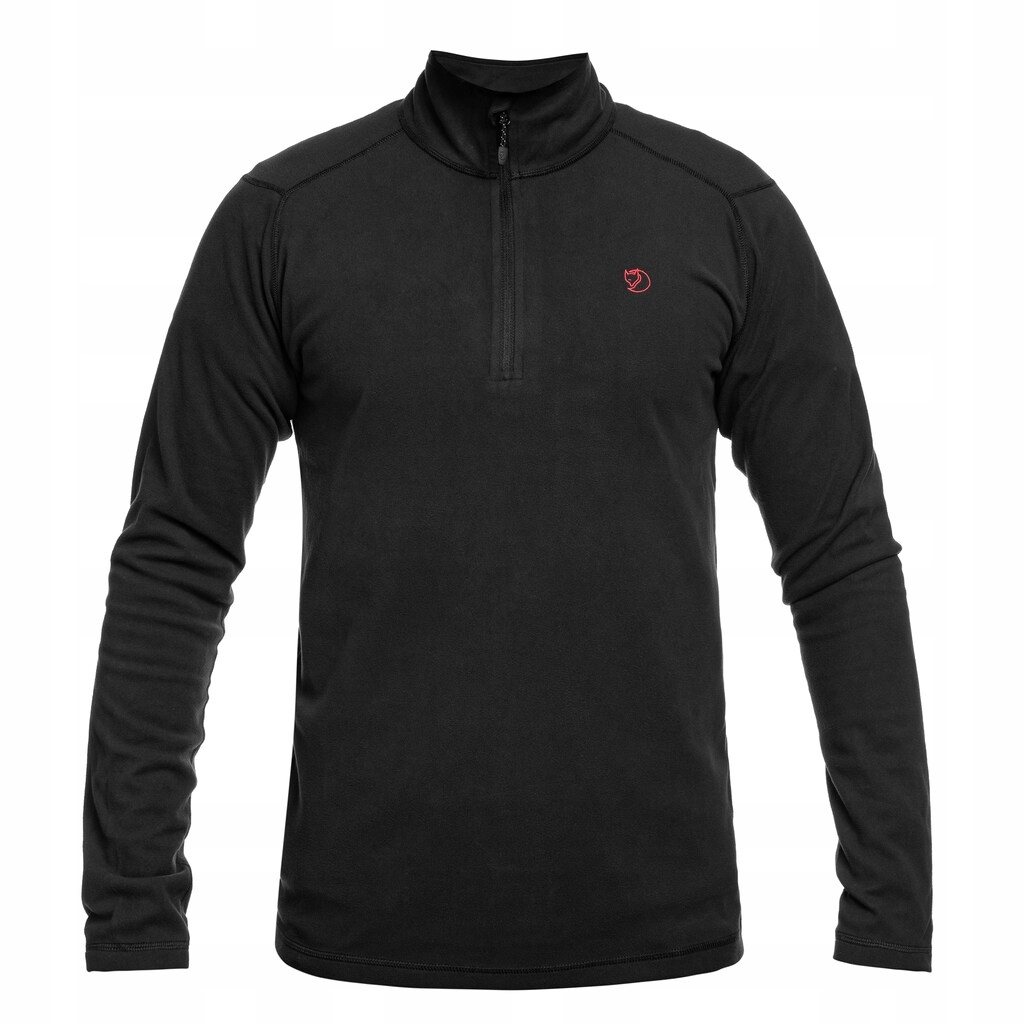 Fleecová Mikina Mikina fleecová pánská bez kapuce Fjallraven Pine Fleece černá L