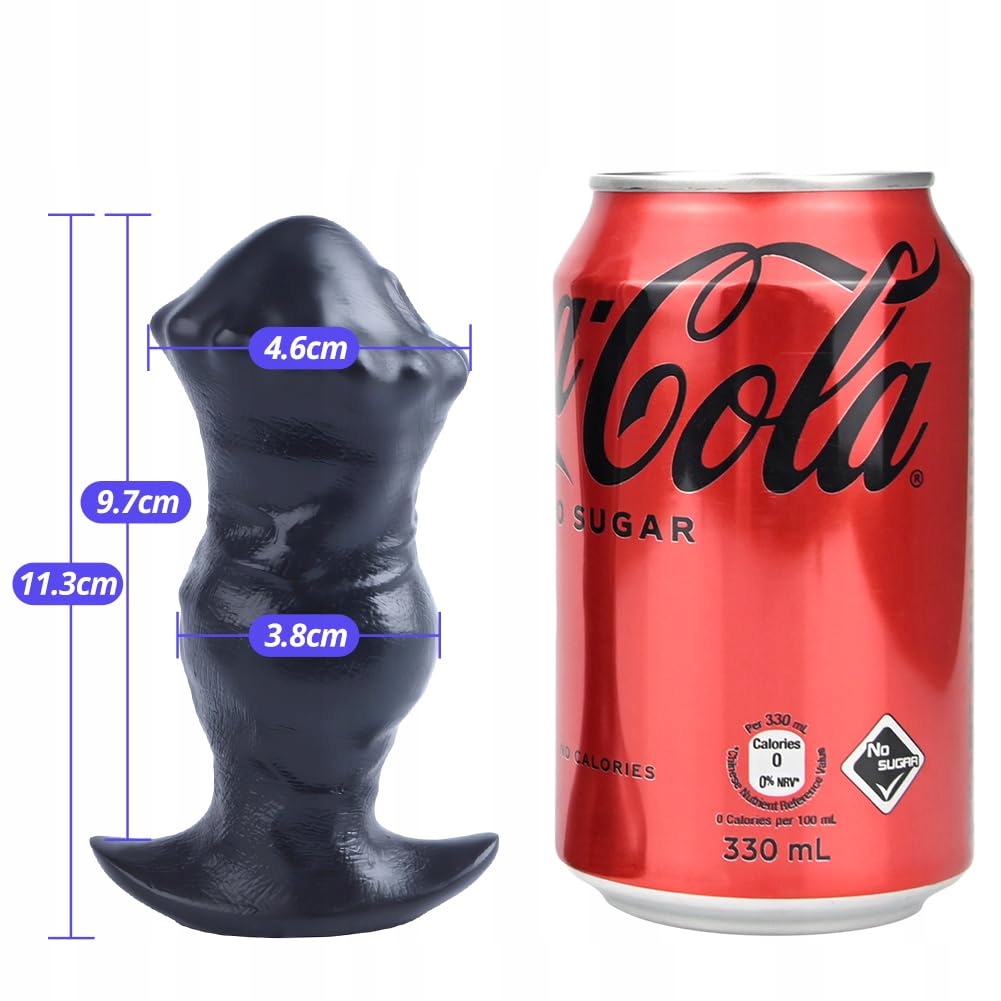 SXOVO Realistyczny Dildo Koński Z Silikonu Czarny Analny Plug Dla Par — miniatura 5