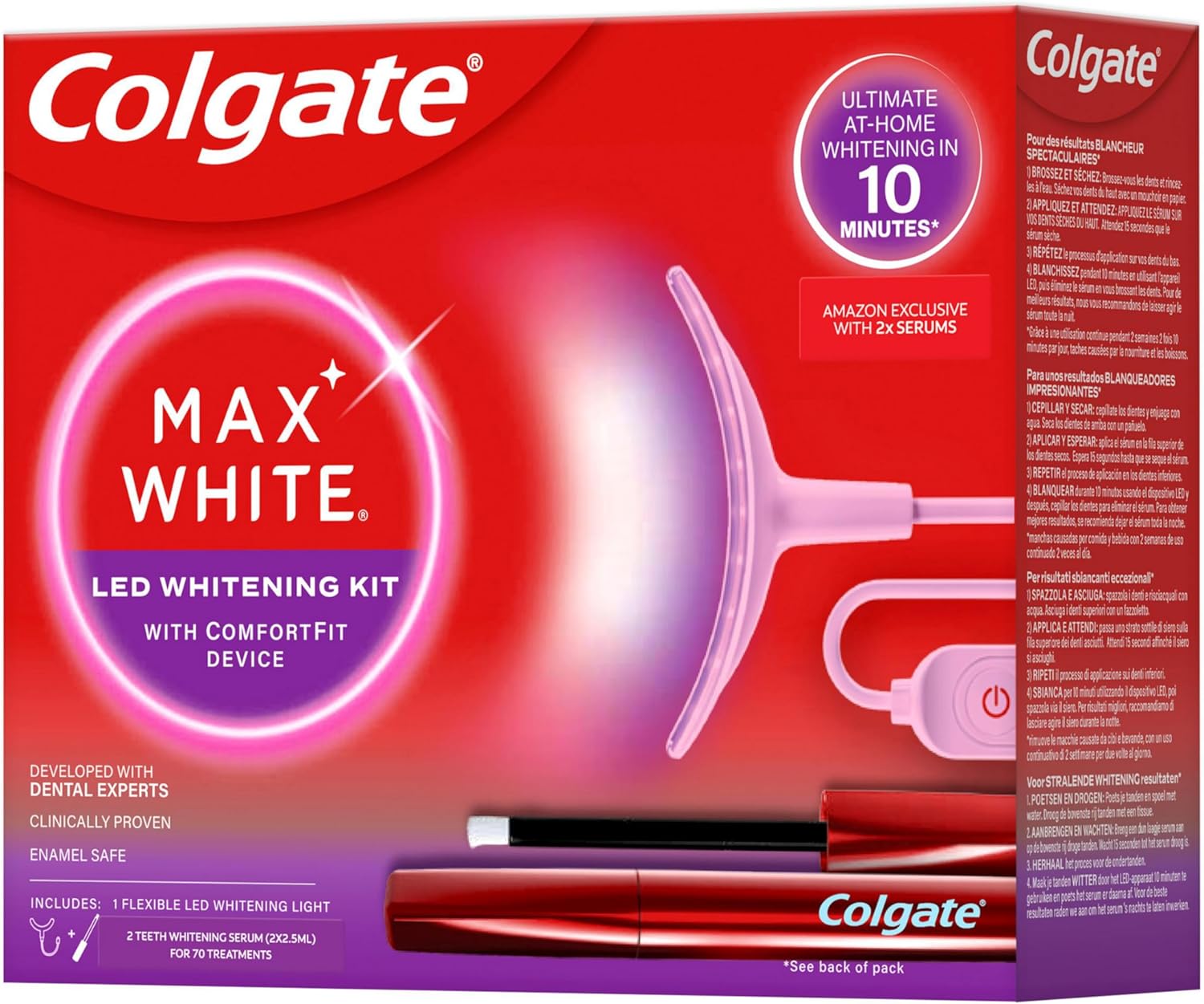 Colgate Zestaw do wybielania zębów Led Max White Ultimate at Home