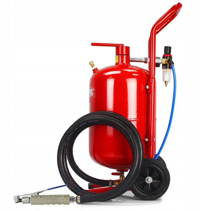 PIASKARKA SYFONOWA 19L MOBILNA + 5 DYSZ + MASKA Kod producenta M80590