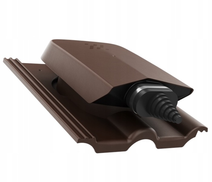 Solární Přechod Střešní Taška Braas Románská Hnědá