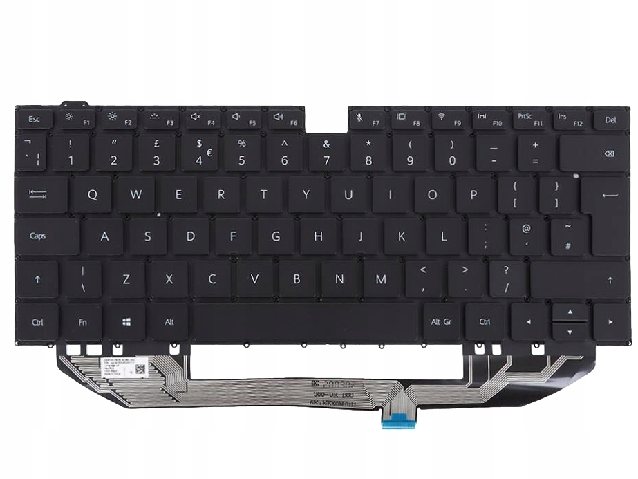 Klávesnice Pro Huawei MateBook X Pro Mach W19 W19B W19L W29 W29C WX9 Led Uk