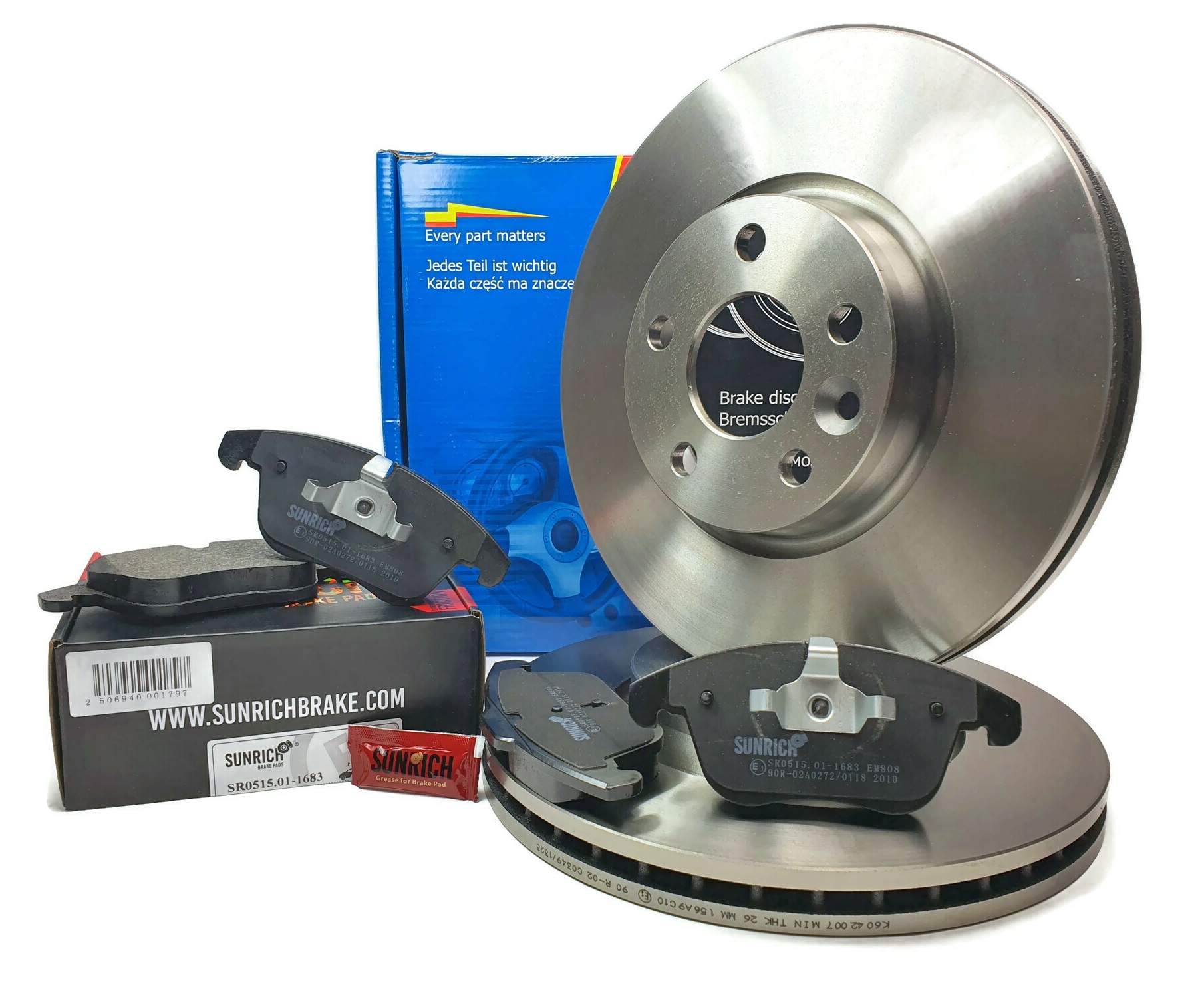 TARCZE I KLOCKI PRZÓD FORD MONDEO MK4 GALAXY S-MAX Strona zabudowy przód