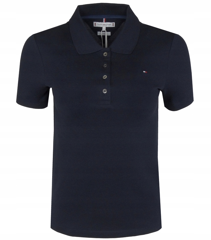 Tommy Hilfiger, dámské polo, Slim, tmavě modré, Xs