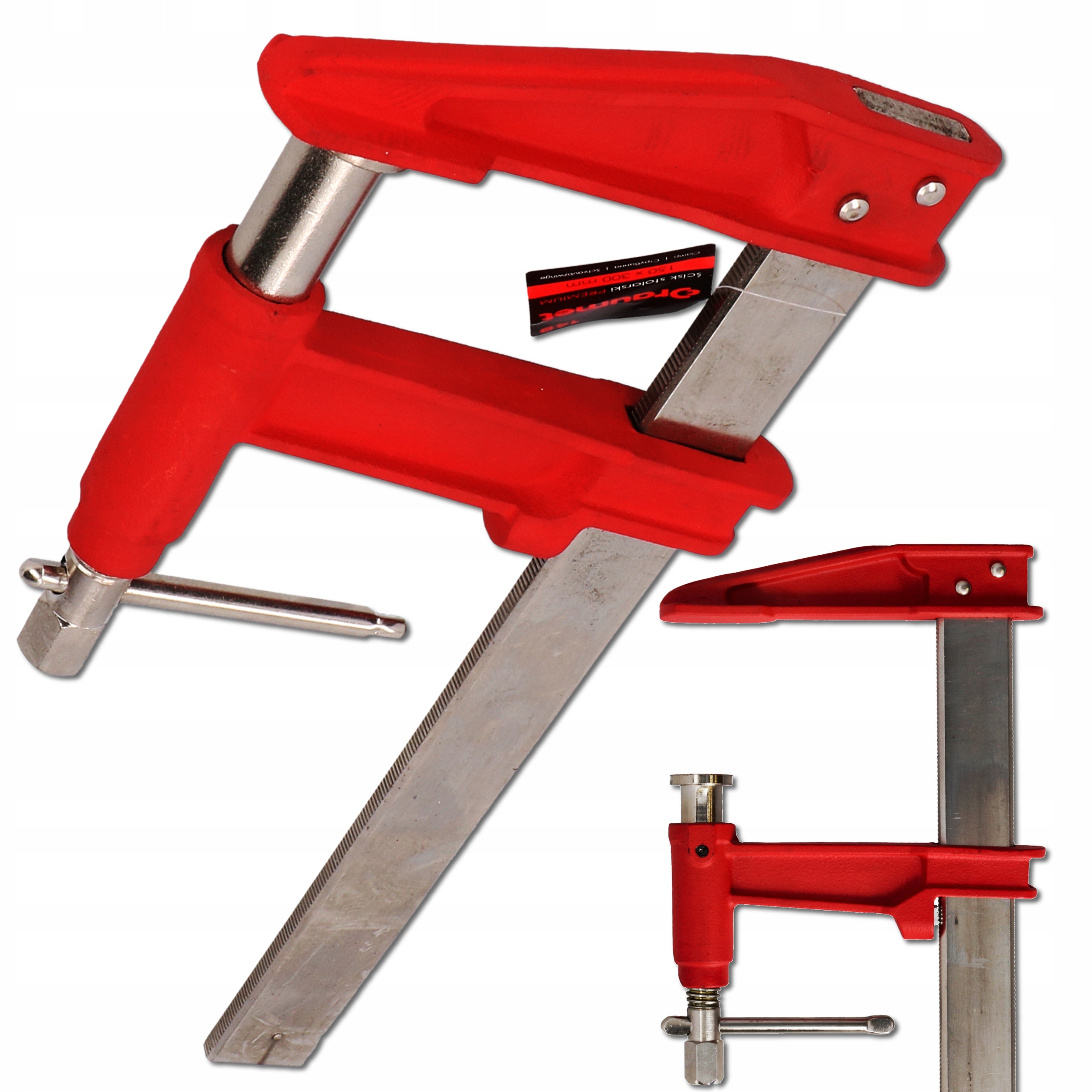 

Ścisk stolarski śrubowy 150 x 300 mm Draumet