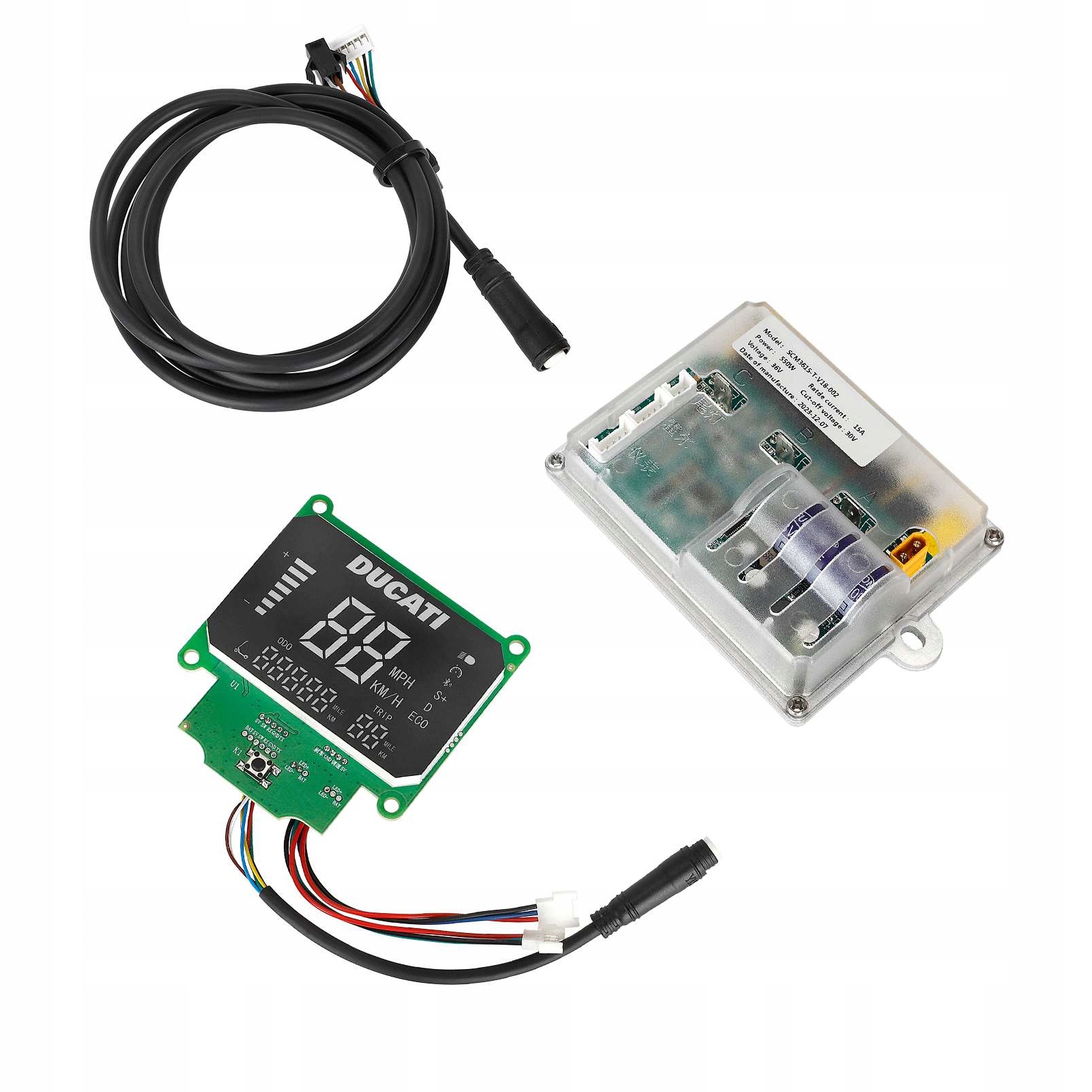 Sada Displej Kontroler 36V 550W Kabel pro Ducati Pro II