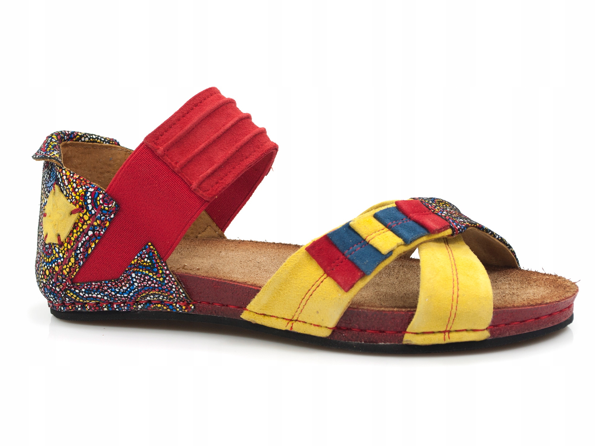 

sandały Maciejka skórzane płaskie gladiatorki buty