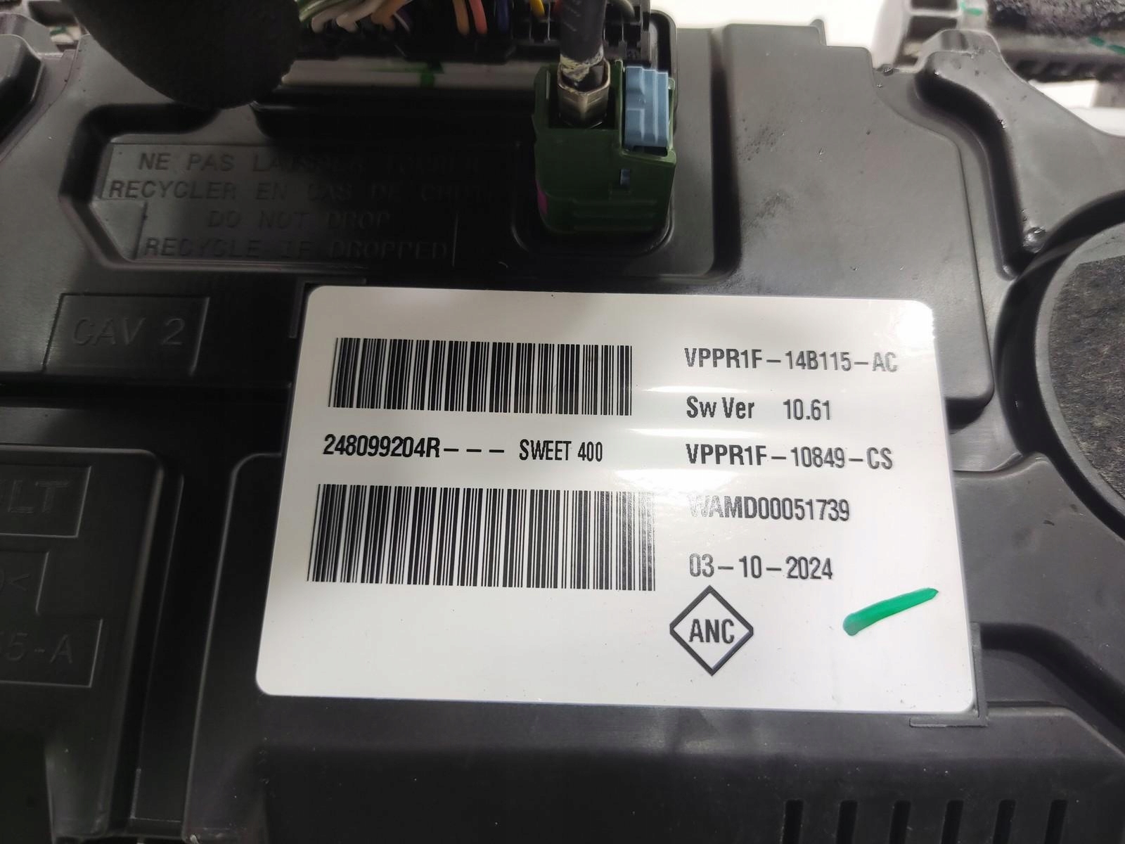 dials display RENAULT CAPTUR II LIFT 1.6 E-TECH 2024-2026 248099204R