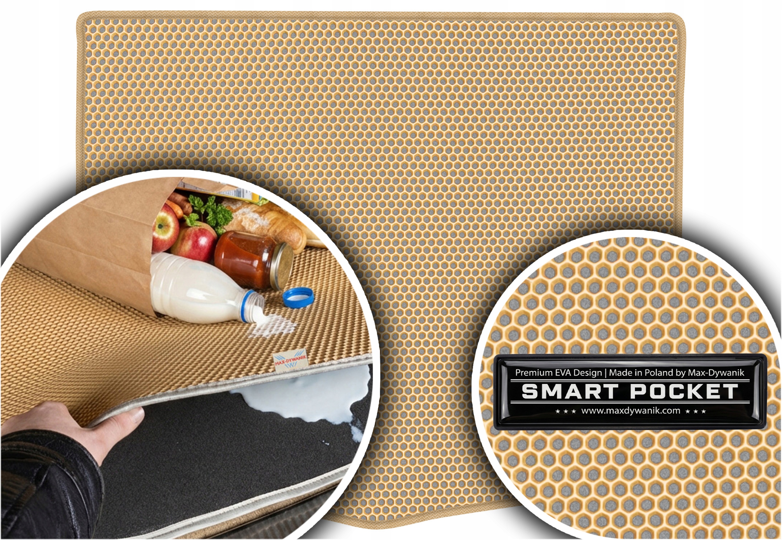 Honda Civic VIII Hb 5D 2006-2012 Vložka do kufru Eva Smart Pocket Béžová
