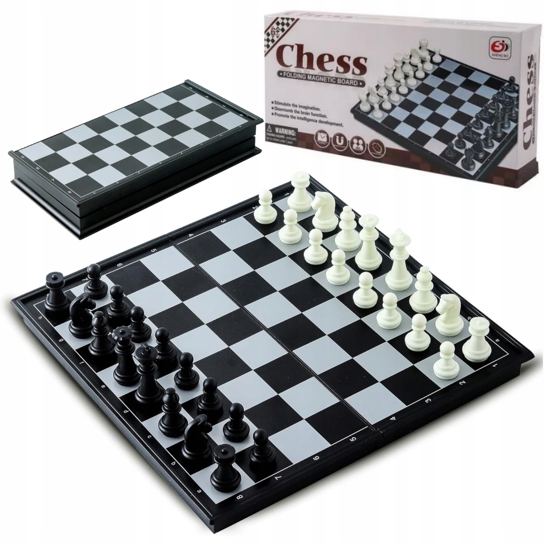 SZACHY MAGNETYCZNE W PUDEŁKU GRA NA MAGNES
