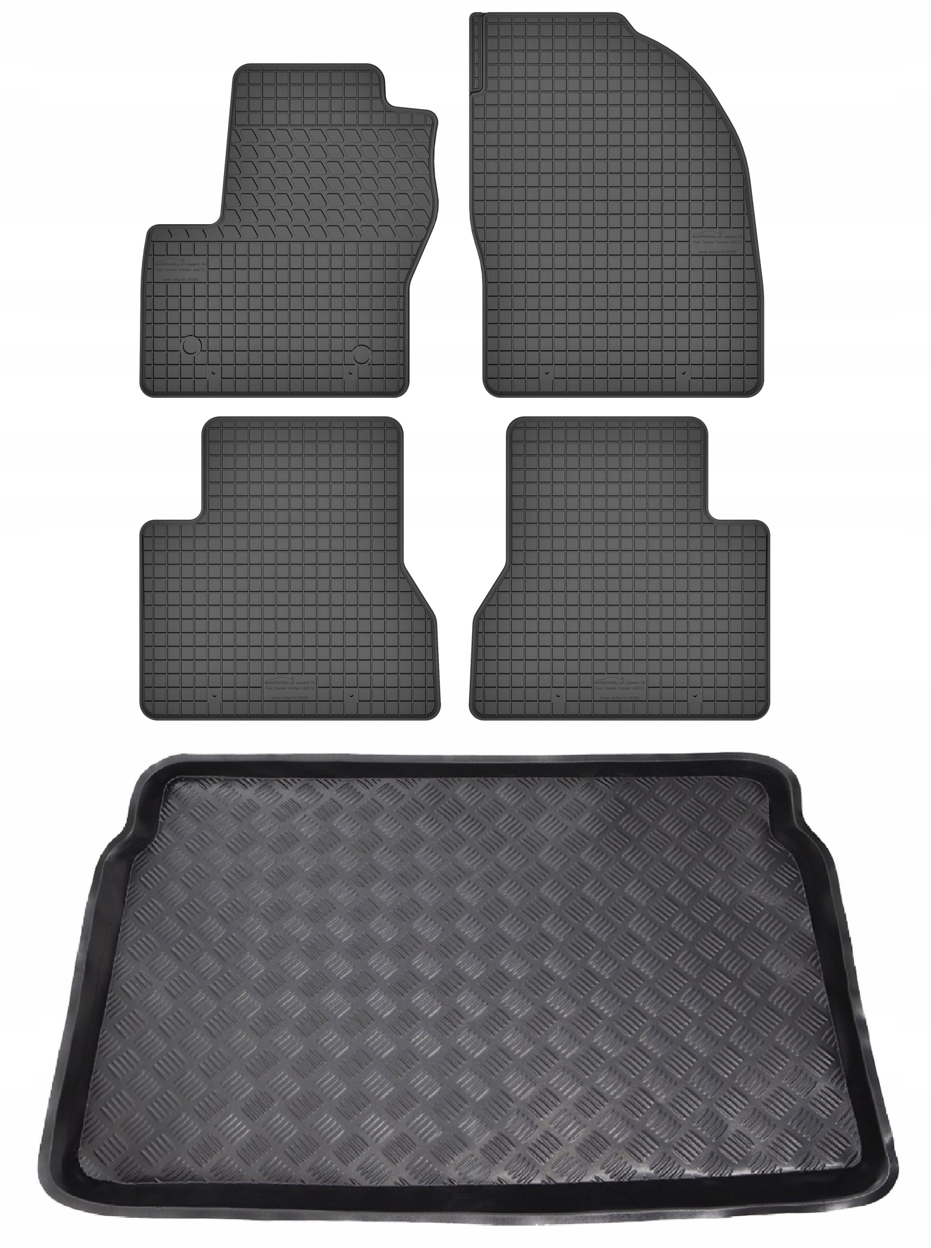 Koberce nosič pro: Ford Tourneo Connect 2014- kombivan 5-místný