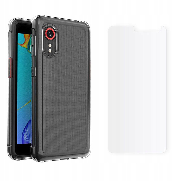 Etui Bezbarwne Flexair + Szkło do Galaxy Xcover 5