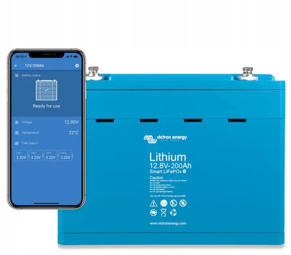 Аккумулятор VICTRON ENERGY LiFePO4 Smart 12V 200Ah