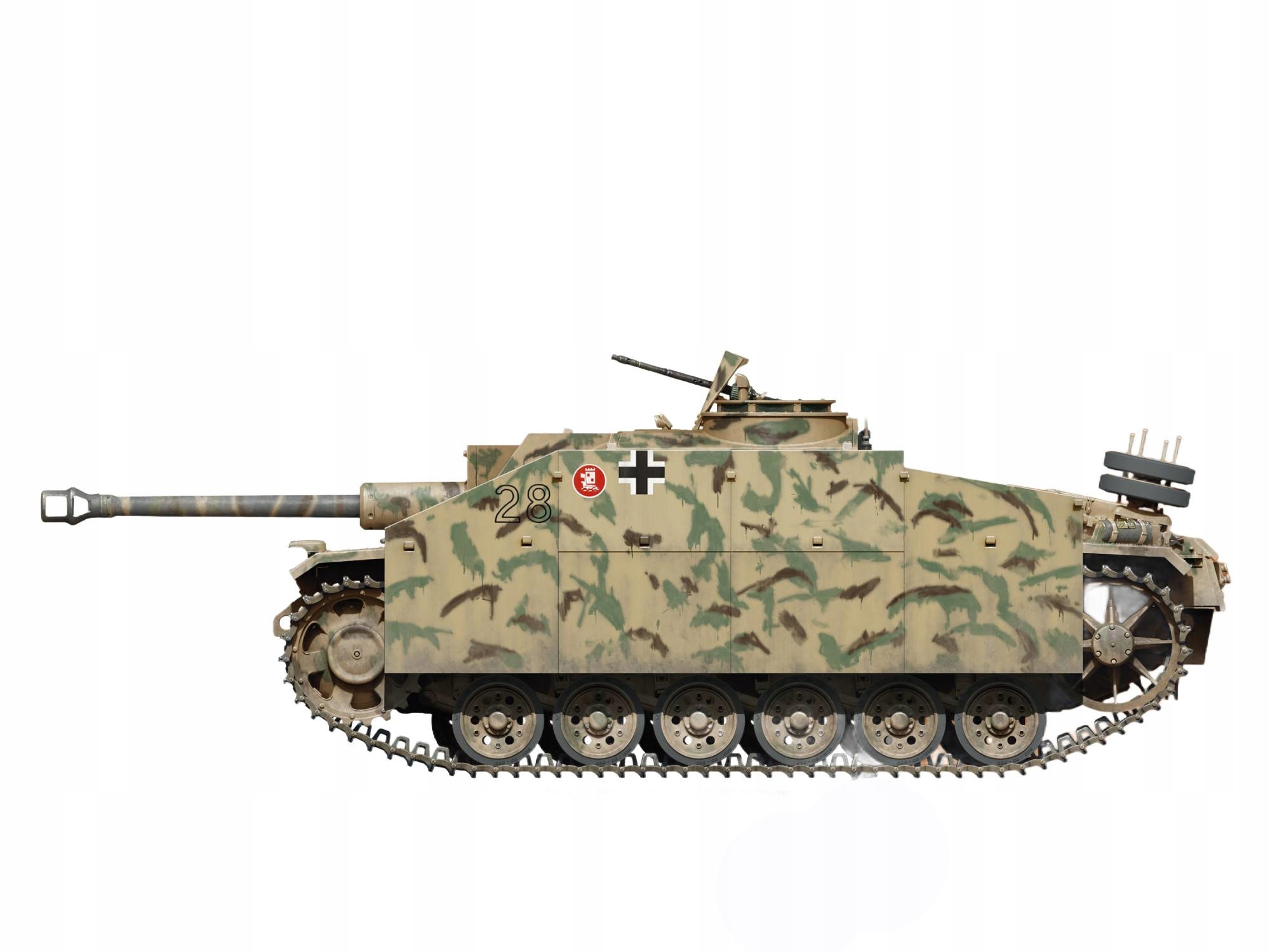 Dělo StuG Sturmgeschutz III Ausf.G April 1943 Alkett model 72106 MiniArt