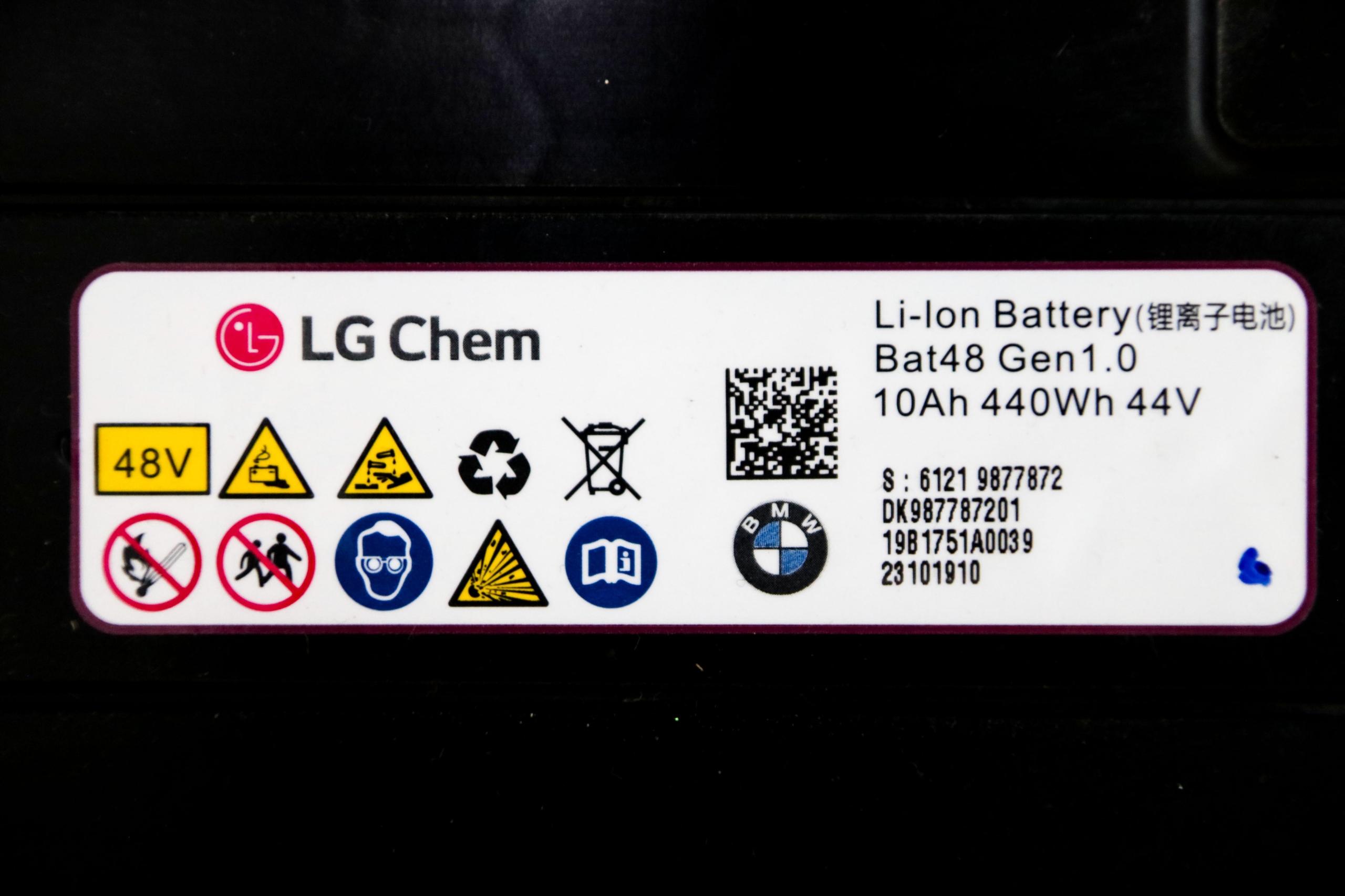 BMW AKUMULATOR LI-ION 10Ah 440Wh 44V 2019 r.