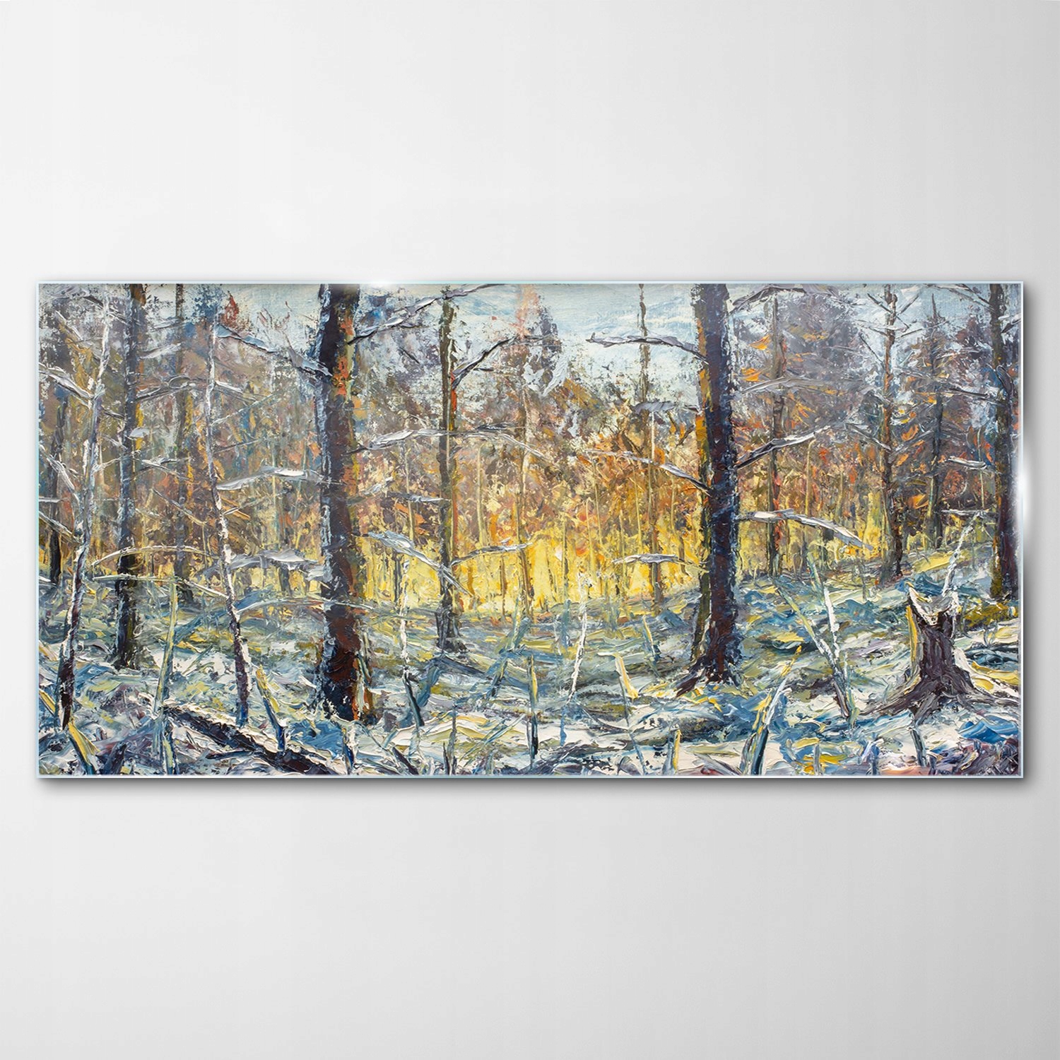 

Hartowany Obraz Szklany Zima Krajobraz Las 100x50