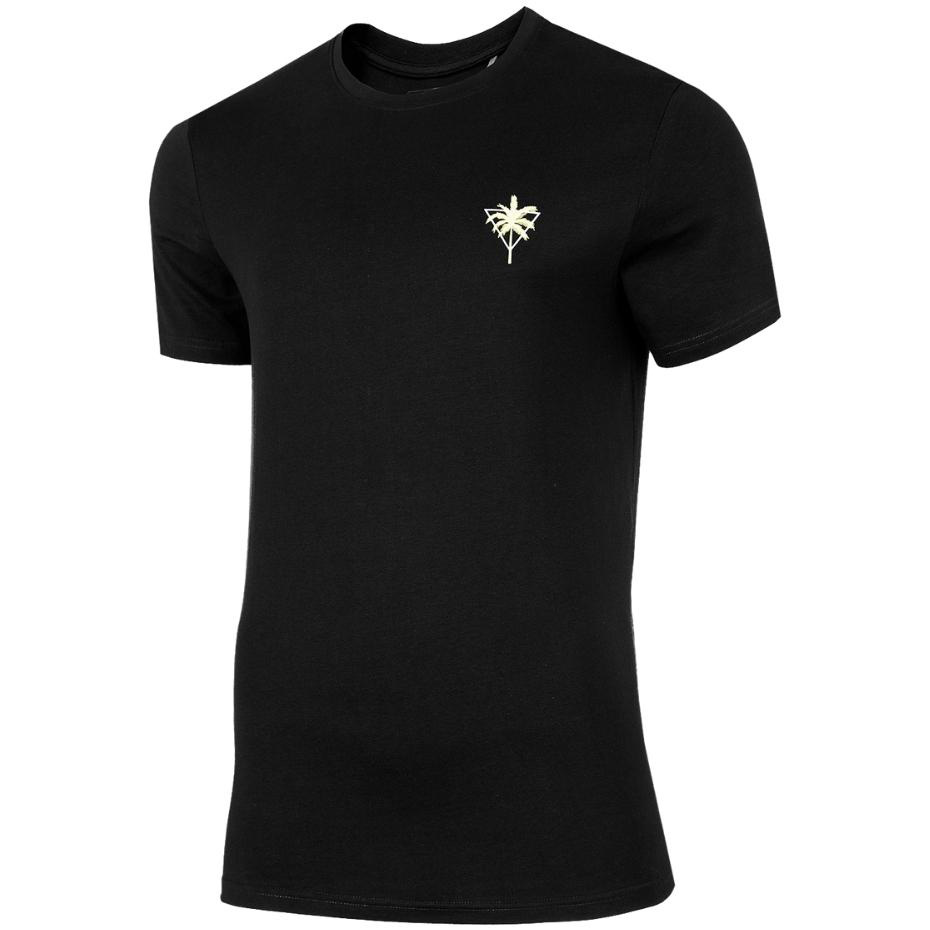 

4F Koszulka Męska T-shirt Bawełna TSM041 bk XL