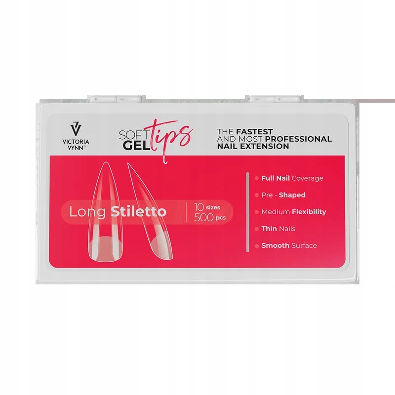Tipsy Dýka Victoria Vynn Long Stiletto (500 szt.op), dlouhá