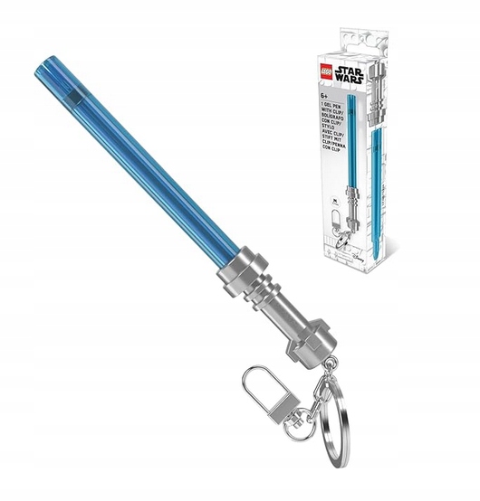 Lego Star Wars Brelok Miecz Świetlny Długopis Żelowy Błękitny 53514