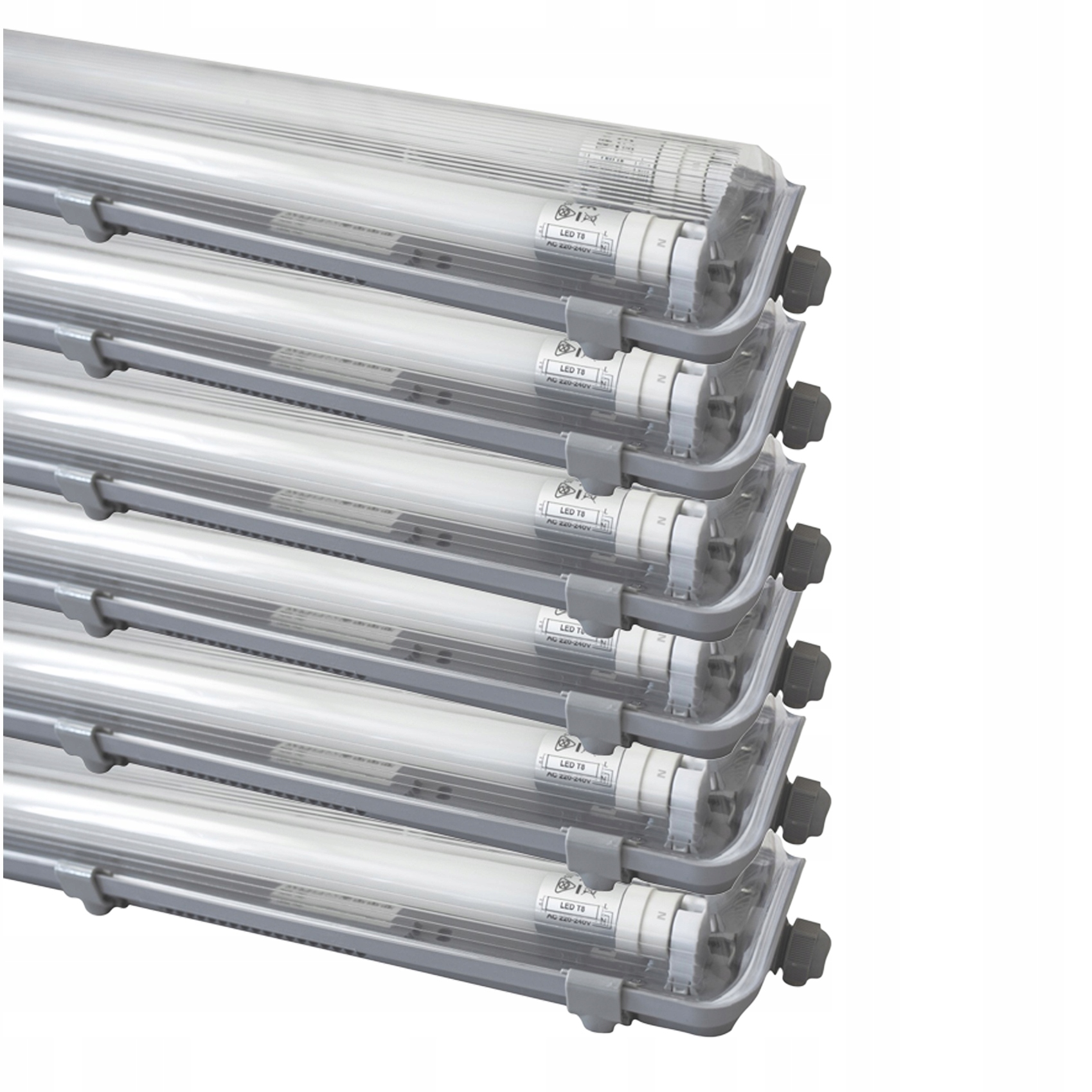 Комплект светильников с люминесцентными лампами T8 6500K для подвала