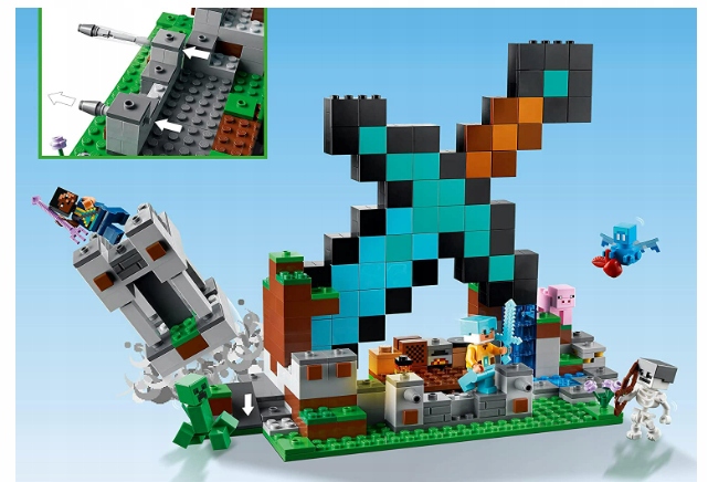 LEGO ZESTAW 21244 MINECRAFT BASTION MIECZ CREEPER Nazwa zestawu 21244