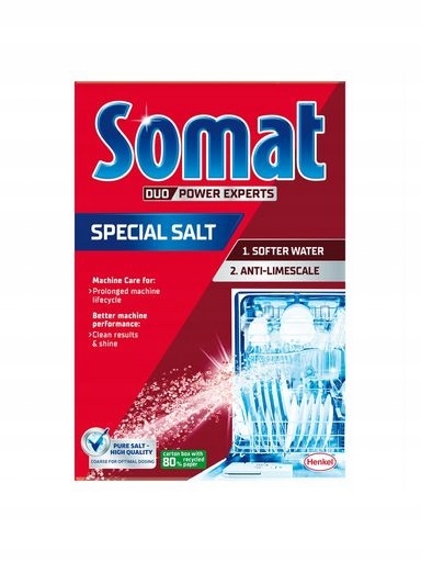 Levně 3 x Somat Sůl do myčky Změkčující vodu Hrubozrnná 2,5 Kg