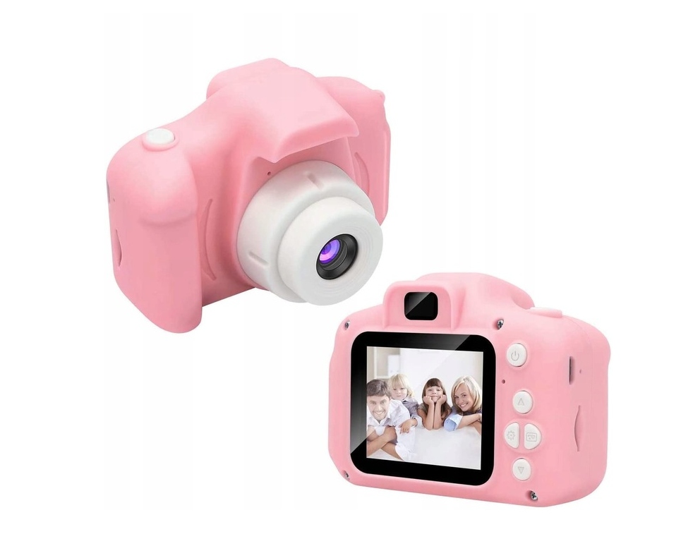 Aparat Cyfrowy Dla Dzieci Mini Kamera Różowy Zdjęcia Video